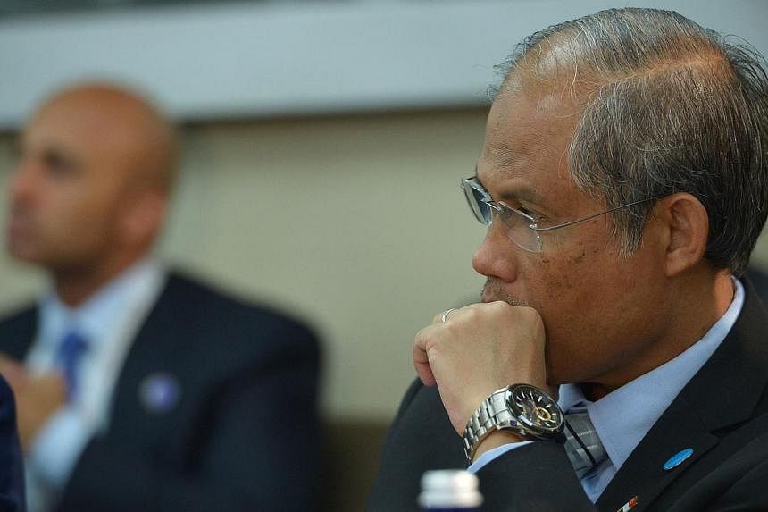 Singapore's Senior State Minister of State for Home Affairs Masagos Zulkifli participating in the White House Summit on Countering Violent Extremism at the State Department in Washington, DC on Feb 18, 2015. -- PHOTO: AFP