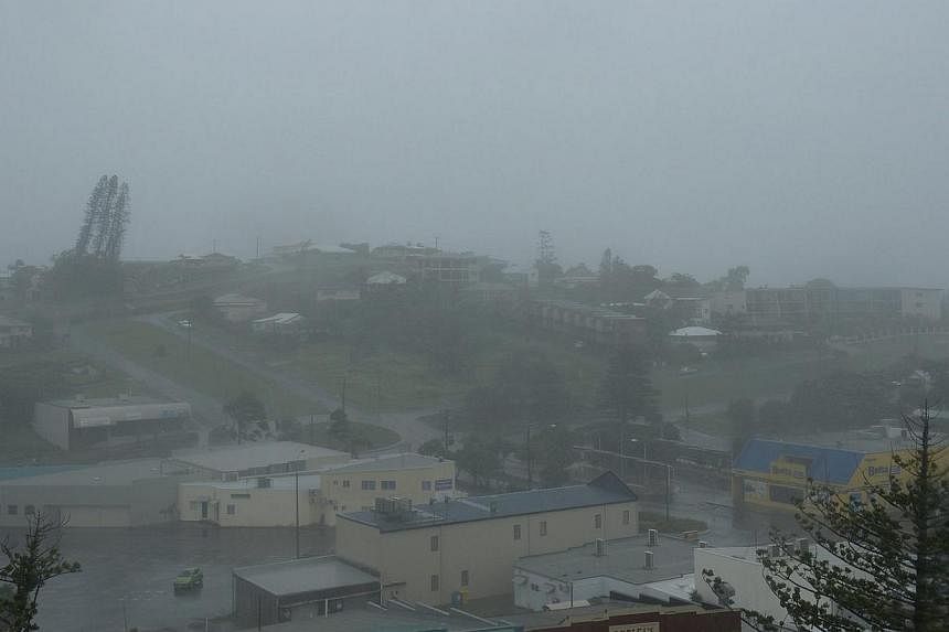 Driving rain and high winds from Cyclone Marcia hit Yeppoon, Queensland, Australia, on Feb 20 2015. The small town on the Capricorn Coast is bearing the brunt of the wild weather. According to media reports, Cyclone Marcia has been downgraded from Ca