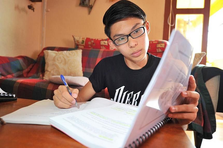 Zachary Branson, now in Yishun Junior College, revised for the O levels last year using 10-year-series books. But recent changes in national exams mean answers cannot simply be regurgitated.