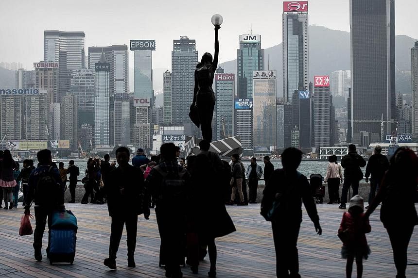 Hong Kong's Victoria Harbour on Jan 28, 2015. -- PHOTO: AFP