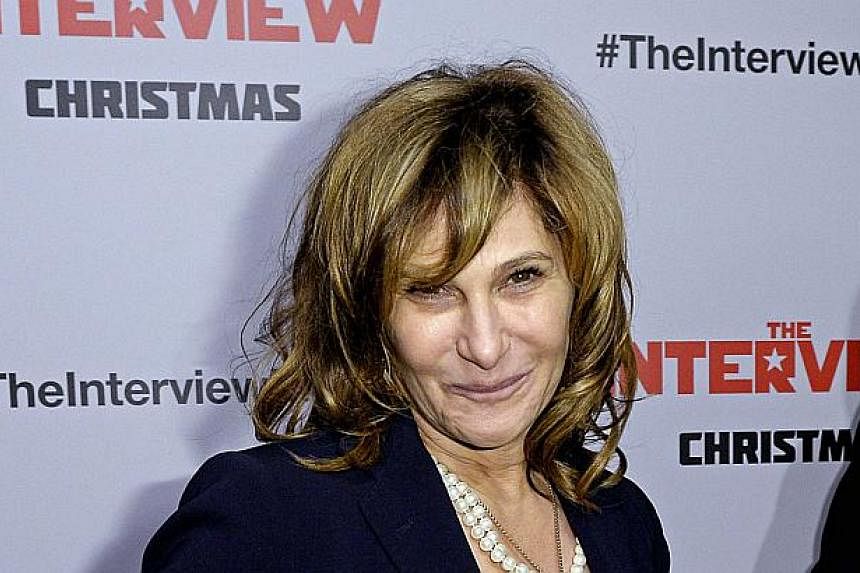 Sony Pictures Entertainment has chosen long-time entertainment executive Tom Rothman as the new chairman of its motion picture group after Amy Pascal (above) steps down later this year, the studio said in a statement. -- PHOTO: REUTERS