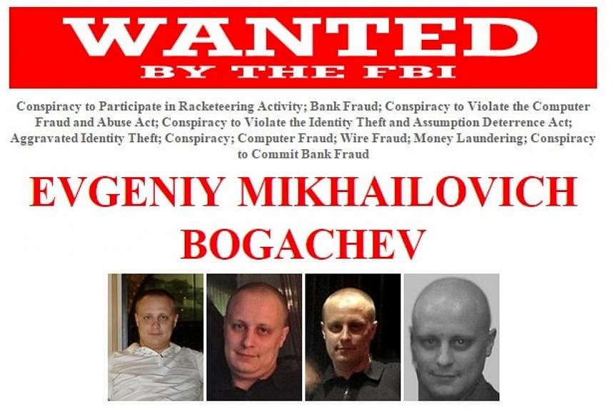 The United States on Tuesday offered a US$3 million (S$4 million) reward for information to apprehend a Russian national sought in a major hacking enterprise that stole some US$100 million. -- PHOTO: FBI.GOV