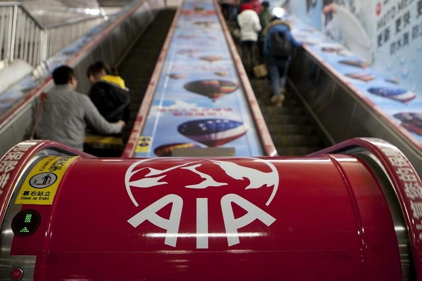 AIA's operating profit grew 38 per cent in China, the biggest rise among its markets, after it increased its salesforce of active new agents by 42 per cent. -- PHOTO: BLOOMBERG