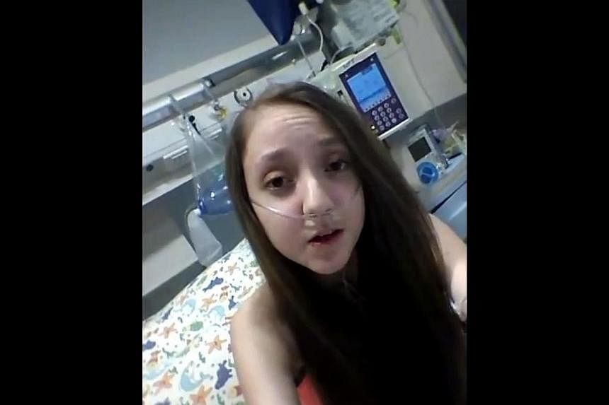 Valentina Maureira, 14, in a screenshot from a video on YouTube.&nbsp;&nbsp;A 14-year old Chilean girl who suffers from cystic fibrosis has made an emotional plea to be allowed to die, filming herself asking President Michelle Bachelet to authorise h