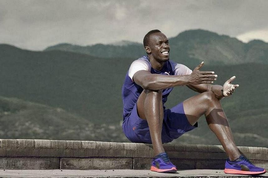 World 100 and 200-metre record holder Usain Bolt (above, in a photo from his Facebook page) made a surprise 2015 season debut Saturday, running the anchor leg in a 4x100 relay heat victory at the Gibson Relays. -- PHOTO: FACEBOOK
