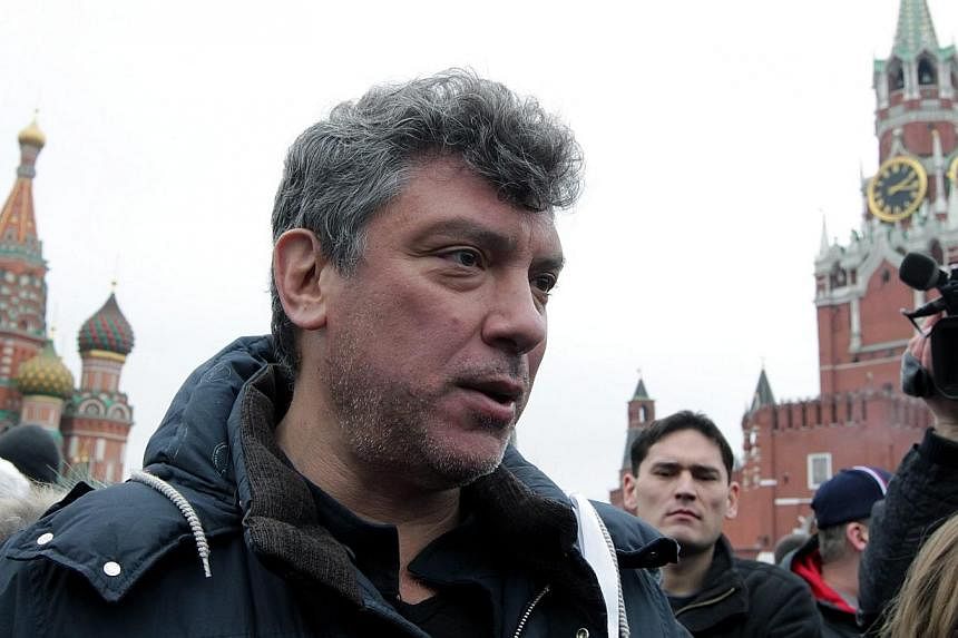Russian opposition leader Boris Nemtsov (above), gunned down on Friday in a contract-style killing, gave an interview this month admitting he had feared for his life over his opposition to President Vladimir Putin. -- PHOTO: EPA