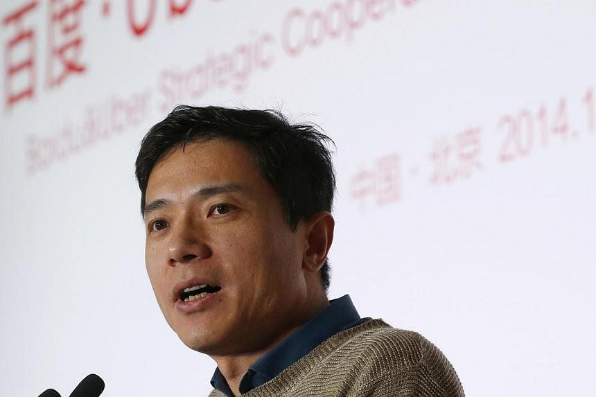 Baidu chairman and CEO Robin Li, ranked China's sixth richest man, is now a member of the Chinese People's Political Consultative Conference. -- PHOTO: REUTERS