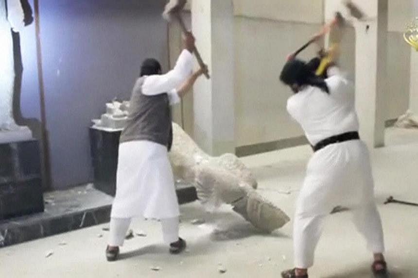 Militants were recently shown in videos destroying priceless antiquities from Mosul, using sledgehammers and power drills on 3,000-year-old sculptures and statues.&nbsp;Australia's move to bar citizens from travelling to Mosul in northern Iraq&nbsp;c