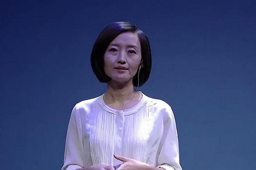 Former television presenter in China, Chai Jing, 39. She claims that an estimated half a million people die prematurely in China every year because of air pollution, citing former health minister Chen Zhu. -- SCREENGRAB: YOUTUBE / LINGHEIN HO&nbsp;