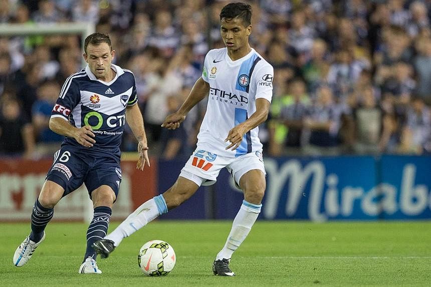 Footballer Safuwan Baharudin made headlines last week when he became the first Singaporean to score a goal in the A-League, the top flight in Australian soccer. -- PHOTO:&nbsp;MELBOURNE CITY FC