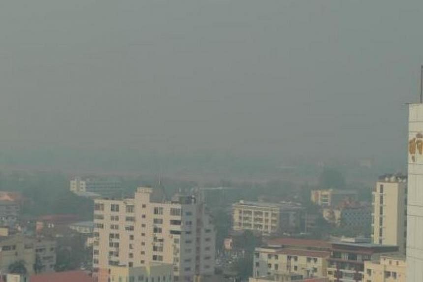 Northern Thailand was shrouded in smog as air pollution hit unhealthy levels in some areas, due to uncontrolled burning and wild fires. -- PHOTO:&nbsp;THE NATION/ASIA NEWS NETWORK&nbsp;