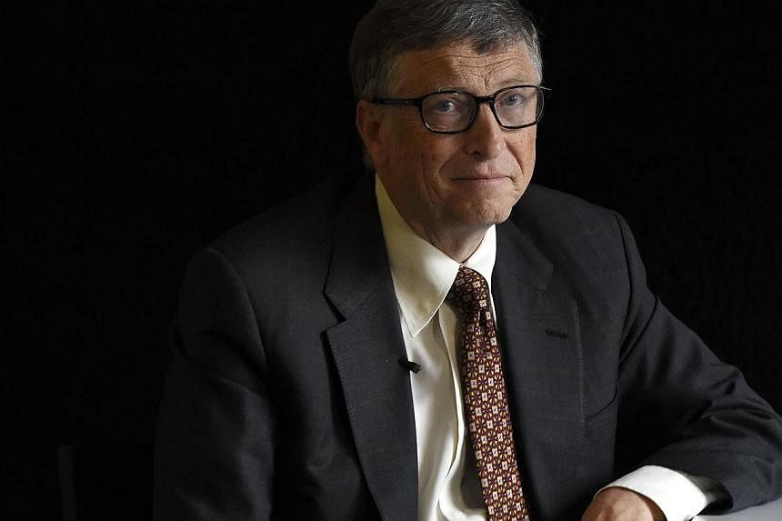 US billionaire philanthropist Bill Gates is pictured at an interview in Berlin on January 27. -- PHOTO: AFP