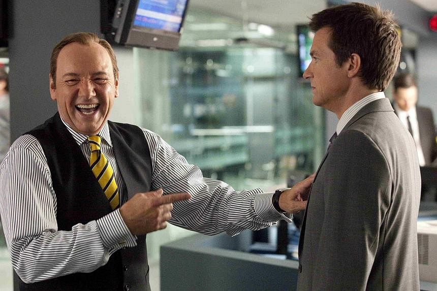 The baddie roles Kevin Spacey played include conniving politician Frank Underwood in House Of Cards (top) and a sadistic boss in Horrible Bosses (above left, with co-star Jason Bateman).