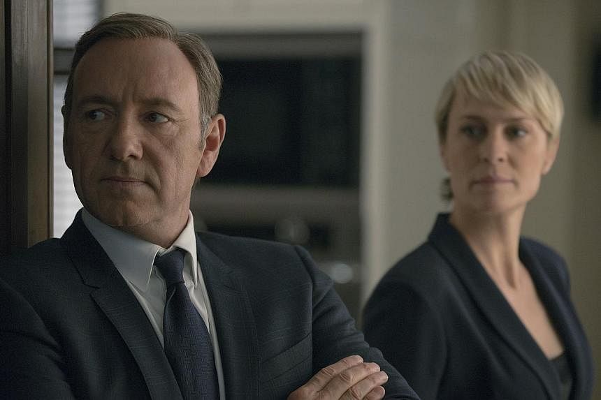 Television still of House Of Cards starring Kevin Spacey and Robin Wright. -- PHOTO: MRC II Distribution Company