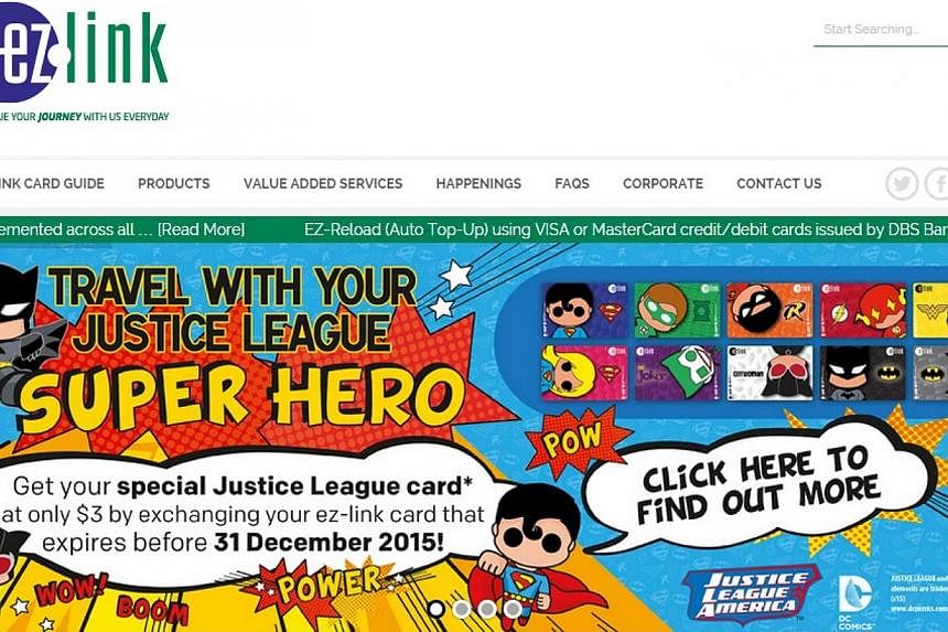 Limited edition Justice League ez-link cards available for exchange | The  Straits Times