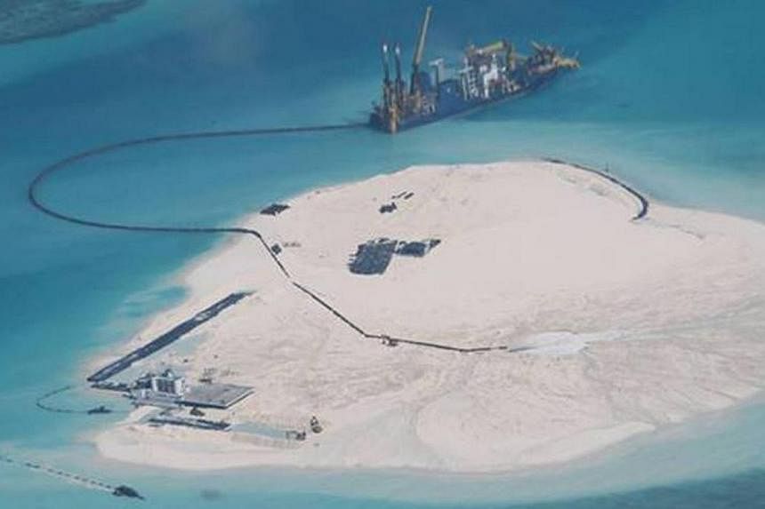 The Johnson South Reef, which is in contested waters in the South China Sea. It is high time for Asean to ramp up its efforts to implement the 2002 Declaration on the Conduct of Parties in the South China Sea and negotiate the final contours of a Cod