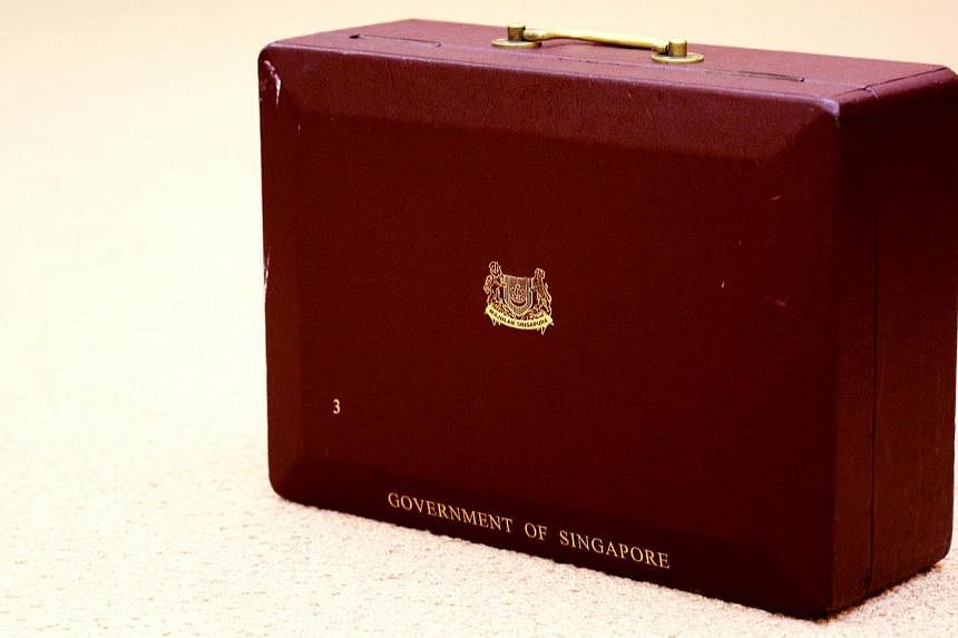 The red box in which founding prime minister Lee Kuan Yew kept his working documents was put on display at the National Museum of Singapore on Thursday. -- PHOTO: MCI