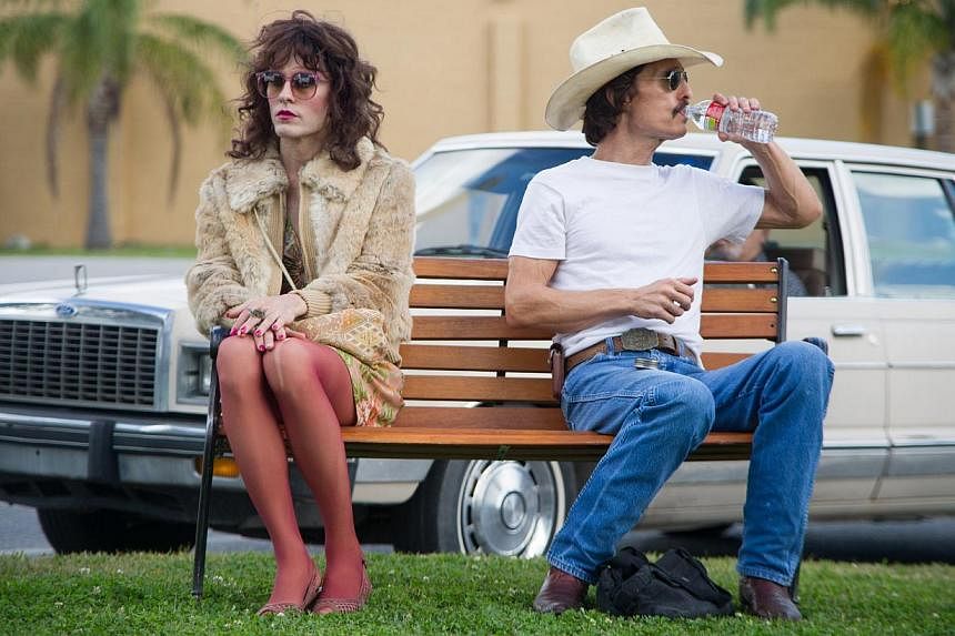 A scene from the movie Dallas Buyers Club starring Jared Leto (left) and Matthew McConaughey. Last month, people who allegedly downloaded the Oscar-winning film were served with letters asking for compensation.
