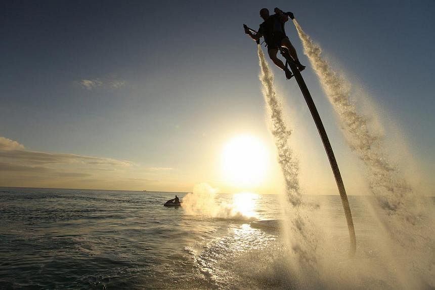 From wakeboarding to flights with water-propelled jetpacks to walking on water in a clear plastic, air-cushioned ball, there are no lack of water sports activities on our sunny shores. -- PHOTO: SEABREEZE WATER-SPORTS &nbsp;