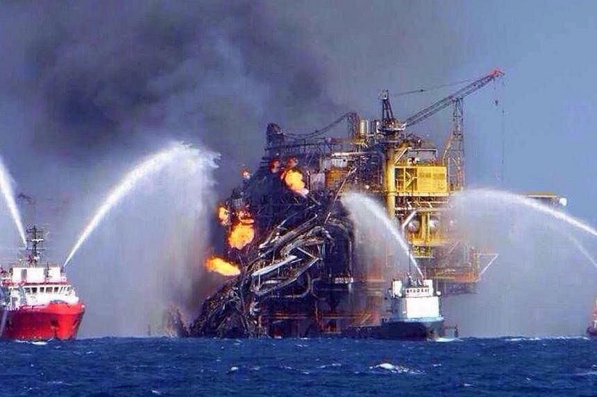 Fire erupted on an offshore oil platform operated by Mexico's Pemex on April 1, 2015, killing at least four workers and injuring 16. Mexico's state oil giant Pemex reported losses Thursday of more than 100 billion pesos (S$8.6 billion) in the first q