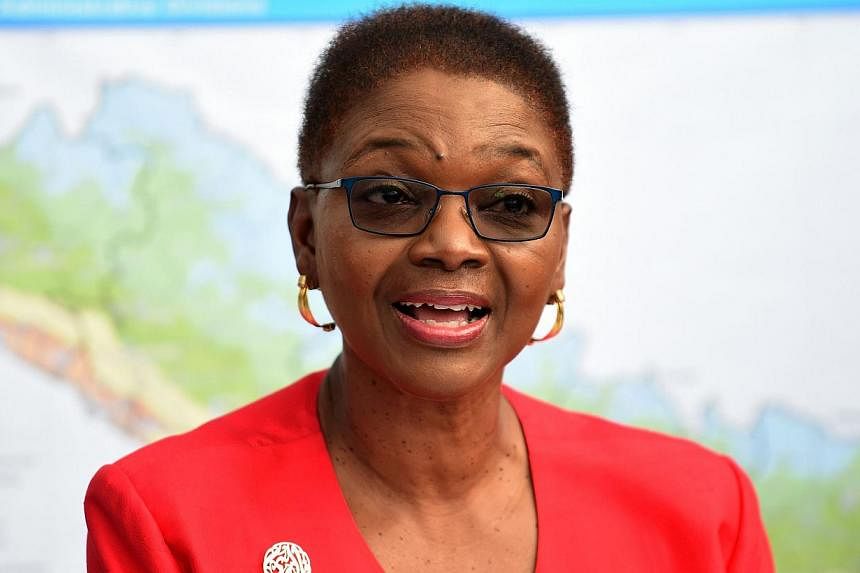 The UN's head of humanitarian affairs Valerie Amos said she was worried the foreign aid pouring into Nepal in the wake of the impoverished country's deadliest earthquake in more than 80 years was being held up by red tape. -- PHOTO: AFP