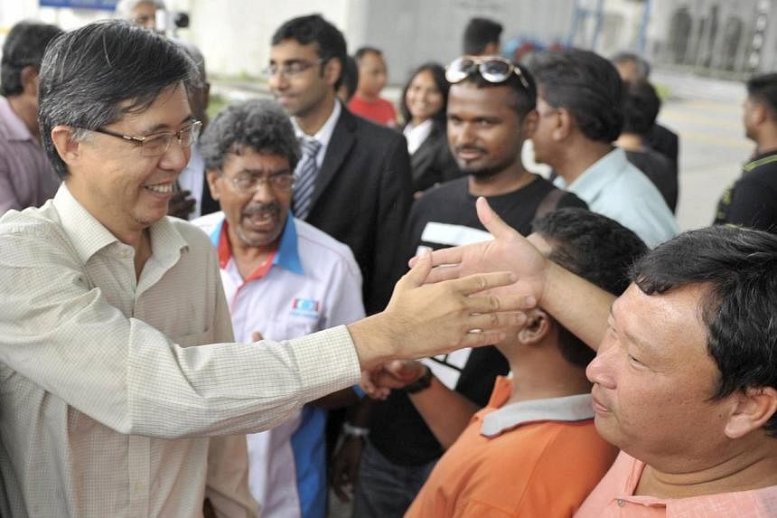 Prominent Malaysian opposition leader Tian Chua (left, seen in this May 2013 file photo), said on Sunday, May 3, 2015, that he had been physically abused by police after they arrested him without giving any reason. -- PHOTO:THE STAR/ASIA NEWS NETWORK