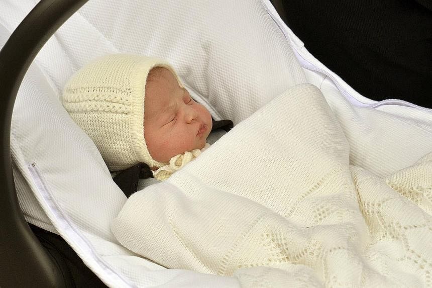The name of Britain's new princess, born to Prince William and his wife Catherine, could be announced on Monday. -- PHOTO: REUTERS
