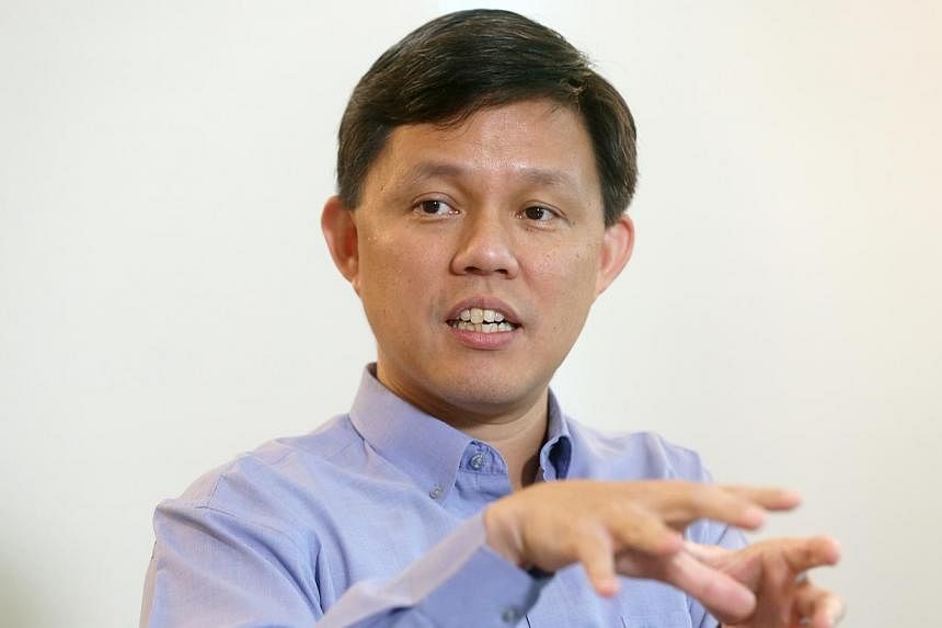 Incoming NTUC secretary-general Chan Chun Sing during a media session with journalists on April 29, 2015 at NTUC Centre. He spoke on his views about his role in the Labour Movement and on other worker-related issues. -- ST PHOTO: SEAH KWANG PENG&nbsp