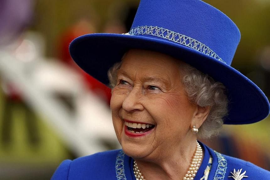 Britain's Queen Elizabeth II after presenting New Colours to the 1st Battalion Welsh Guards in the Quadrangle at Windsor Castle on April 30, 2015. -- PHOTO: AFP