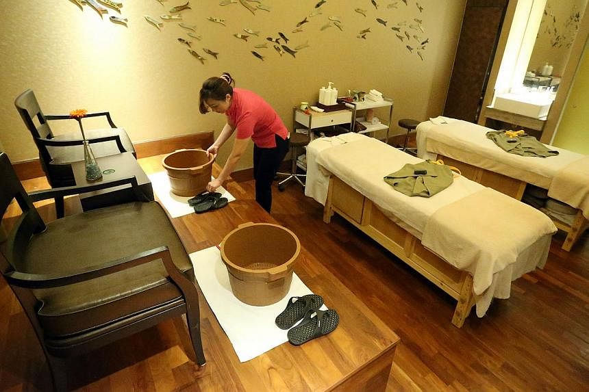 A suite for couples at the Chinois Spa, one of the first to sign up with EZ-Link for the Trust programme. Should a spa operator go bust, EZ-Link will return the unutilised funds to prepaid package customers.