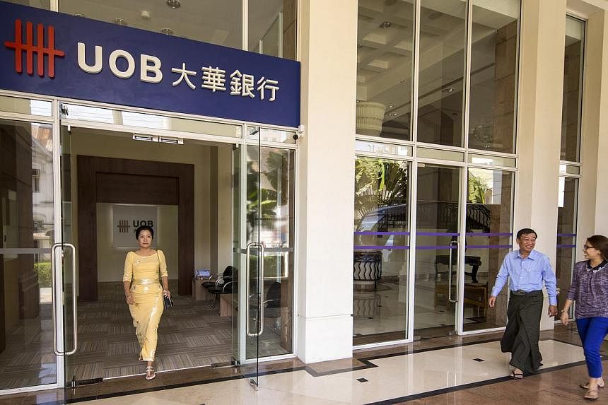 United Overseas Bank Group (UOB) announced on Wednesday, May 6, 2015, that it is offering an onshore loan to a French-Myanmar joint venture that is planning to refurbish a former colonial building in downtown Yangon into a five-storey hotel. -- PHOTO