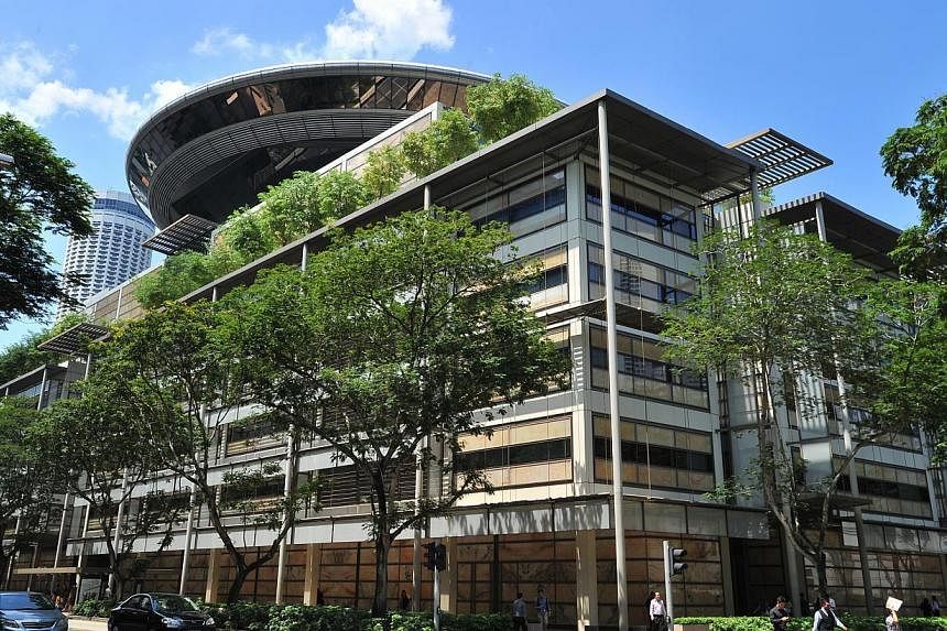 The Supreme Court in Singapore. Sir Henry Bernard Eder will be appointed as an International Judge to the Singapore International Commercial Court on May 7, 2015. -- PHOTO: LIM YAOHUI FOR THE STRAITS TIMES&nbsp;