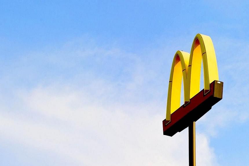 A &nbsp;McDonalds sign in the United States McDonald's said Monday it would vastly reorganise its international operations and revise its menu. -- PHOTO: AFP