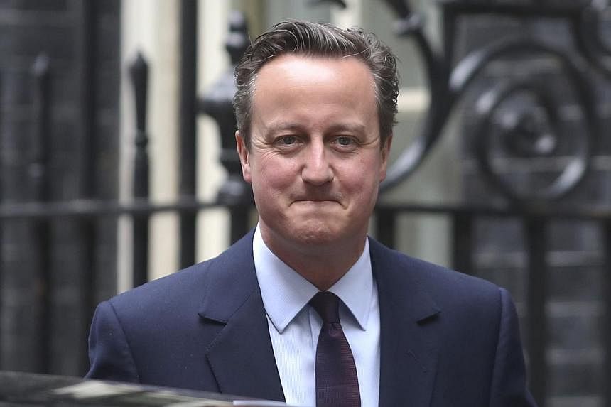 David Cameron, U.K. prime minister and leader of the Conservative Party, departs 10 Downing Street for Buckingham Palace following the 2015 general election, in London, U.K., on Friday, May 8, 2015. -- PHOTO: BLOOMBERG