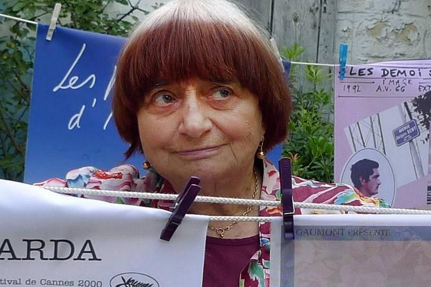 Agnes Varda in a picture from her Facebook page.&nbsp;French arthouse movie director Agnes Varda is to receive an honorary Palme d'Or at this year's Cannes film festival, the first female handed the coveted award, organisers said Saturday. -- PHOTO: 
