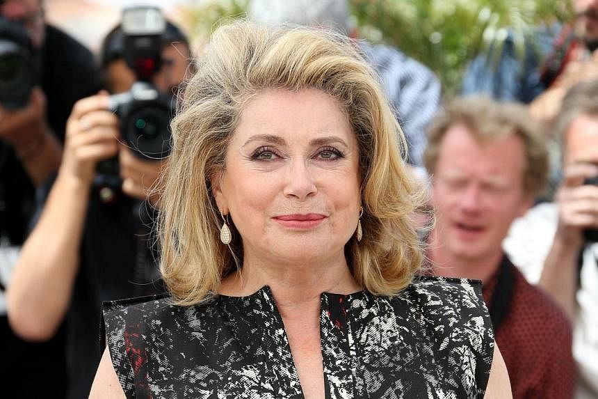 French actress Catherine Deneuve posing during a photocall at last year's Canne Film Festival. -- PHOTO: &nbsp;AFP&nbsp;