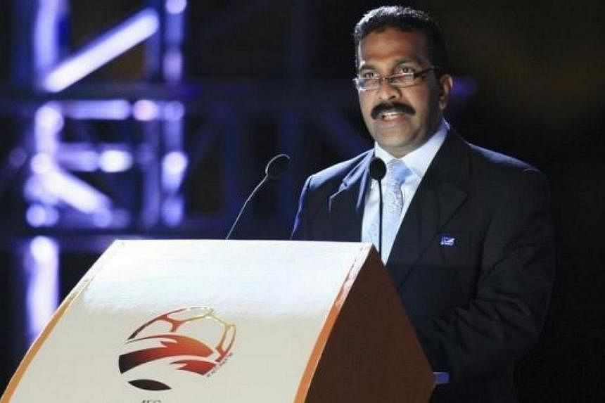 The Asian Football Confederation (AFC) suspended its general secretary Alex Soosay on Wednesday while it conducts an investigation into reports he asked for evidence to be removed prior to a probe of the regional body in 2012. -- PHOTO: THE STAR/ASIA