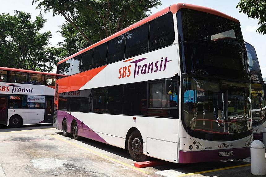 Five bus services will skip bus stops along Nicoll Highway on Sunday, May 17, from 2am to 9.15am due to road closure for the Tri-Factor Bike 2015, said SBS Transit. -- ST PHOTO: SEAH KWANG PENG