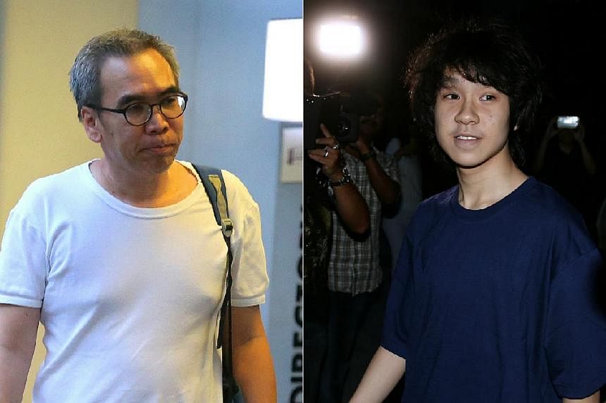 Family and youth counsellor Vincent Law (left) is demanding an "unreserved apology" from Amos Yee (right) after the teenage blogger claimed he had molested him. -- PHOTOS: THE NEW PAPER,&nbsp;WONG KWAI CHOW