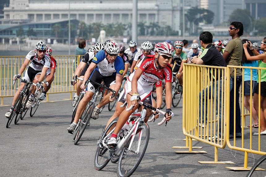 Cyclists at an OCBC Cycle event. -- PHOTO: OCBC BANK&nbsp;