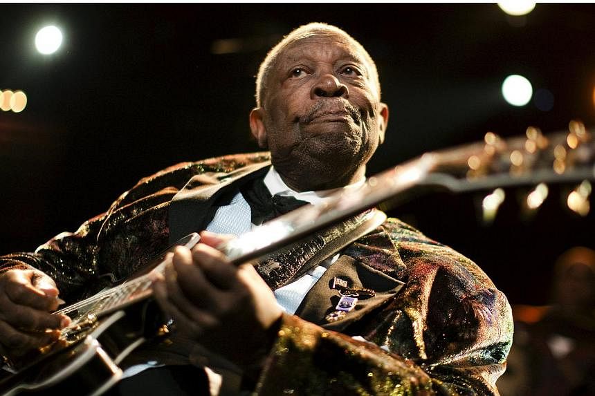 U.S. blues legend B.B. King performs onstage during the 45th Montreux Jazz Festival in Montreux, in this file picture taken on July 2, 2011.&nbsp;Legendary guitarist and "King of the Blues" B.B. King has died in Las Vegas, shortly after returning hom