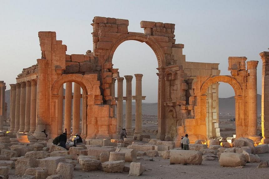 The ancient city of Palmyra in central Syria. -- PHOTO: EPA&nbsp;