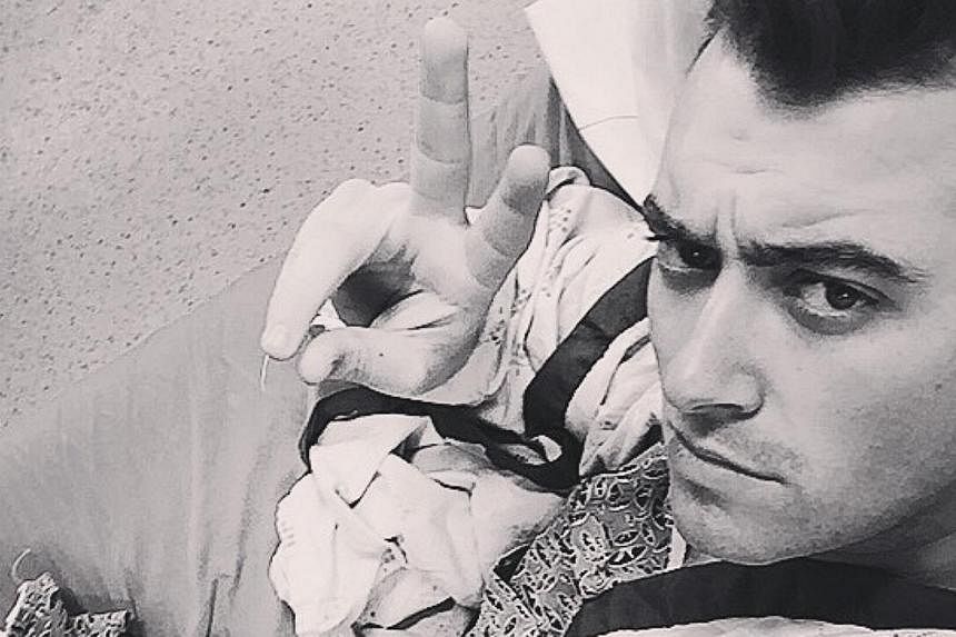 Sam Smith in a post-op pic posted to his Instagram account. -- PHOTO: INSTAGRAM
