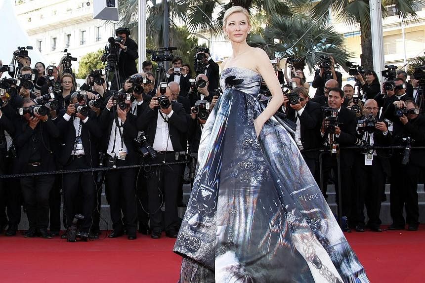Australian actress Cate Blanchett arrives for the screening of Carol during the 68th annual Cannes Film Festival in France on May 17, 2015. -- PHOTO: EPA