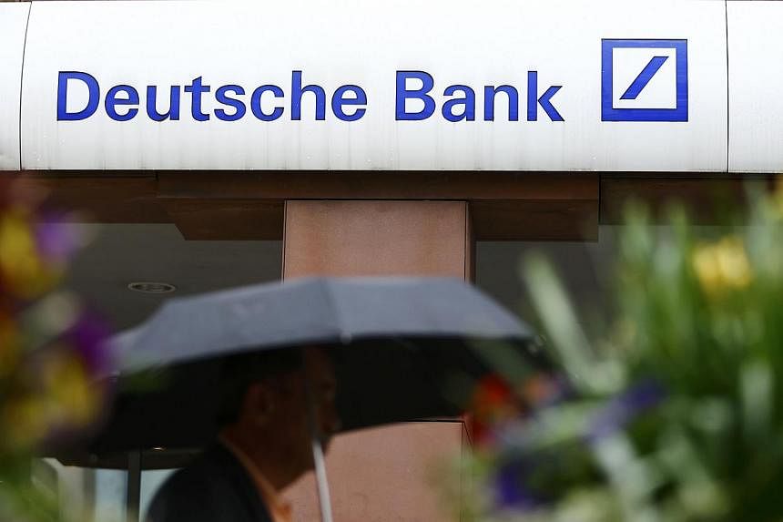 Deutsche Bank has put both its co-heads of corporate finance in Asia on leave, people familiar with the matter said. -- PHOTO: REUTERS&nbsp;
