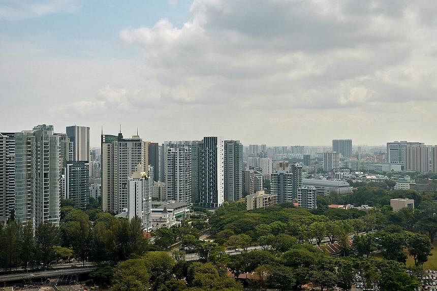 Private property, developments and commercial buildings as seen from Scotts Road. Home buyers will soon have details about private property sales and prices at their fingertips under reforms aimed at improving safeguards and market transparency. -- P