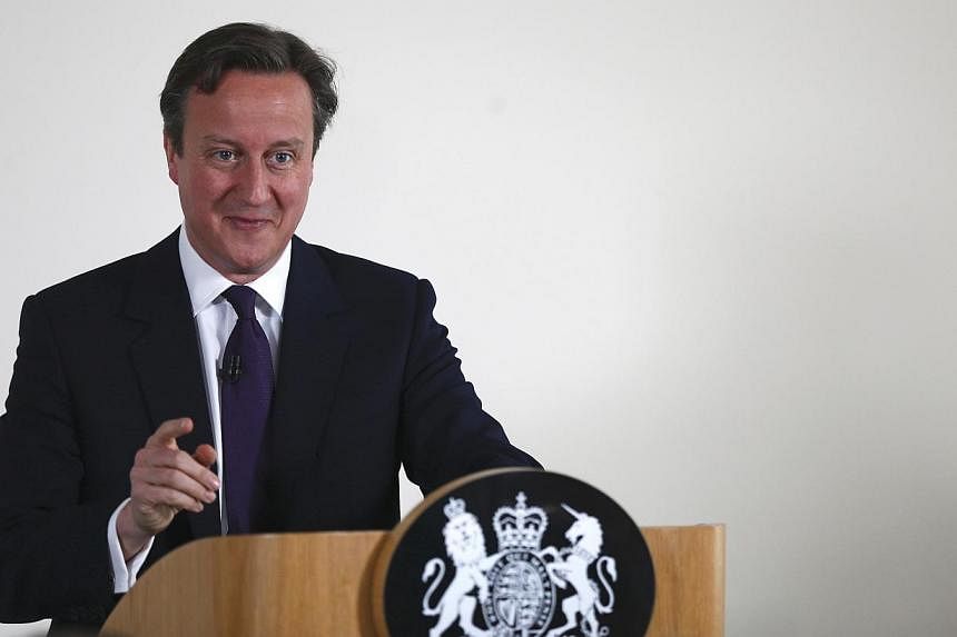 Britain's Prime Minister David Cameron will start face-to-face discussions at a summit Friday with European partners on renegotiating Britain's position in the European Union ahead of an in-out referendum by 2017.&nbsp;-- PHOTO: REUTERS