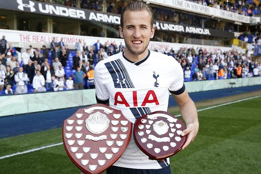 Kane, 21, was elected the Professional Footballers' Association (PFA) Young Player of the Year after scoring 20 Premier League goals and made a goal-scoring England senior debut against Lithuania in March. -- PHOTO: REUTERS&nbsp;