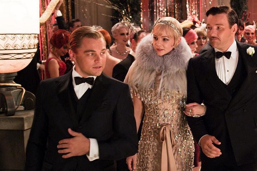 The Great Gatsby movie starring (from left) Leonardo DiCaprio, Carey Mulligan and Joel Edgerton.&nbsp;The elegant home where F. Scott Fitzgerald began writing one of America's most celebrated novels, The Great Gatsby, is on sale on New York's Long Is