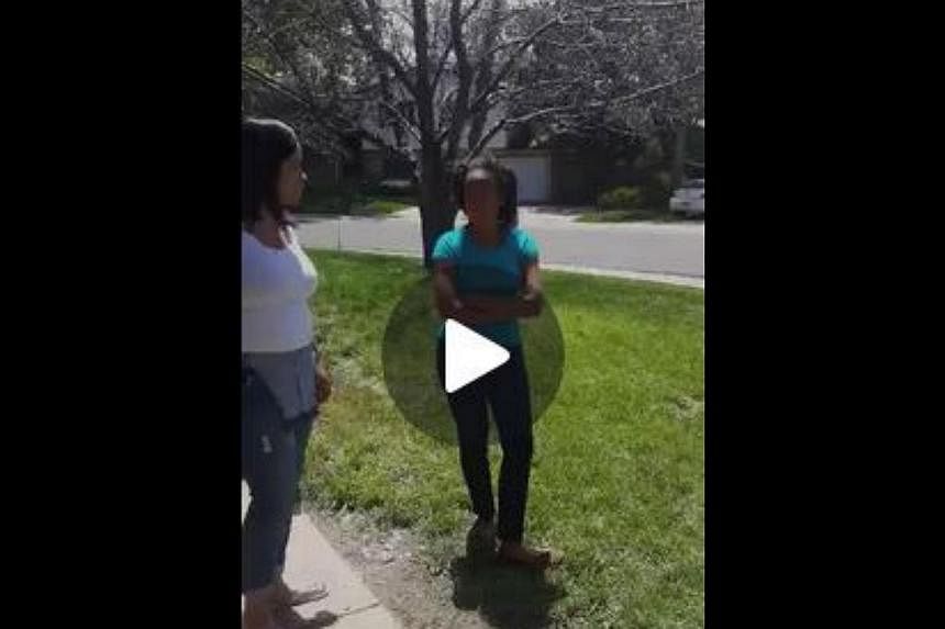 After single mum Valerie Starks discovered her 13-year-old daughter's racy Facebook page, she made and posted the video which shows her scolding the teenager in a 5 1/2 minute tirade. -- PHOTO: SCREENGRAB FROM FACEBOOK